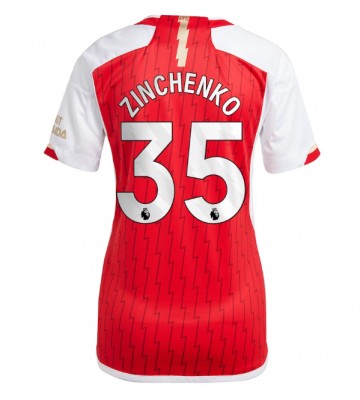 Arsenal Oleksandr Zinchenko #35 Replica Home Stadium Shirt for Women 2023-24 Short Sleeve